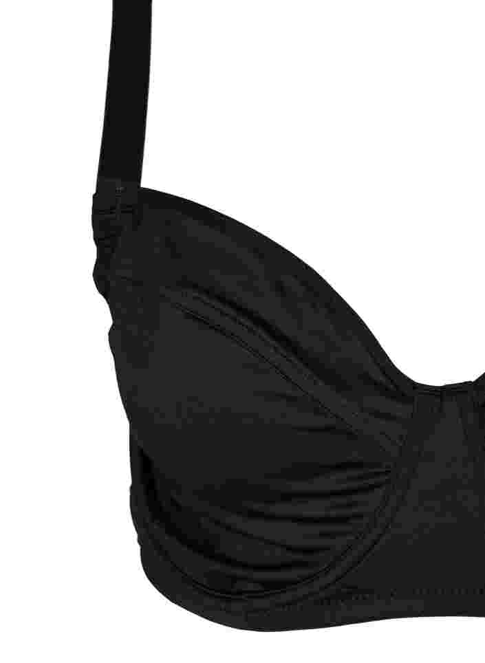 Figa Bügel-BH mit Rückendetail, Black, Packshot image number 2