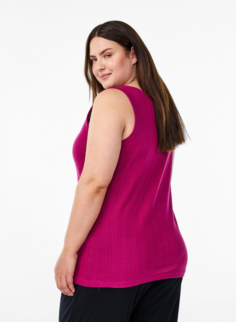 Nachthemd aus Bio-Baumwolle mit Strukturmuster, Pink, Model image number 2