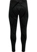 Velours-Leggings mit Glitzer und Muster, Schwarz, Packshot image number 1