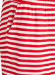 Gestreifte Schlafanzughose mit hoher Taille und weiten Beinen, Rot, Packshot image number 2