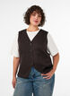 Weste mit Knopfverschluss, Braun, Model image number 0