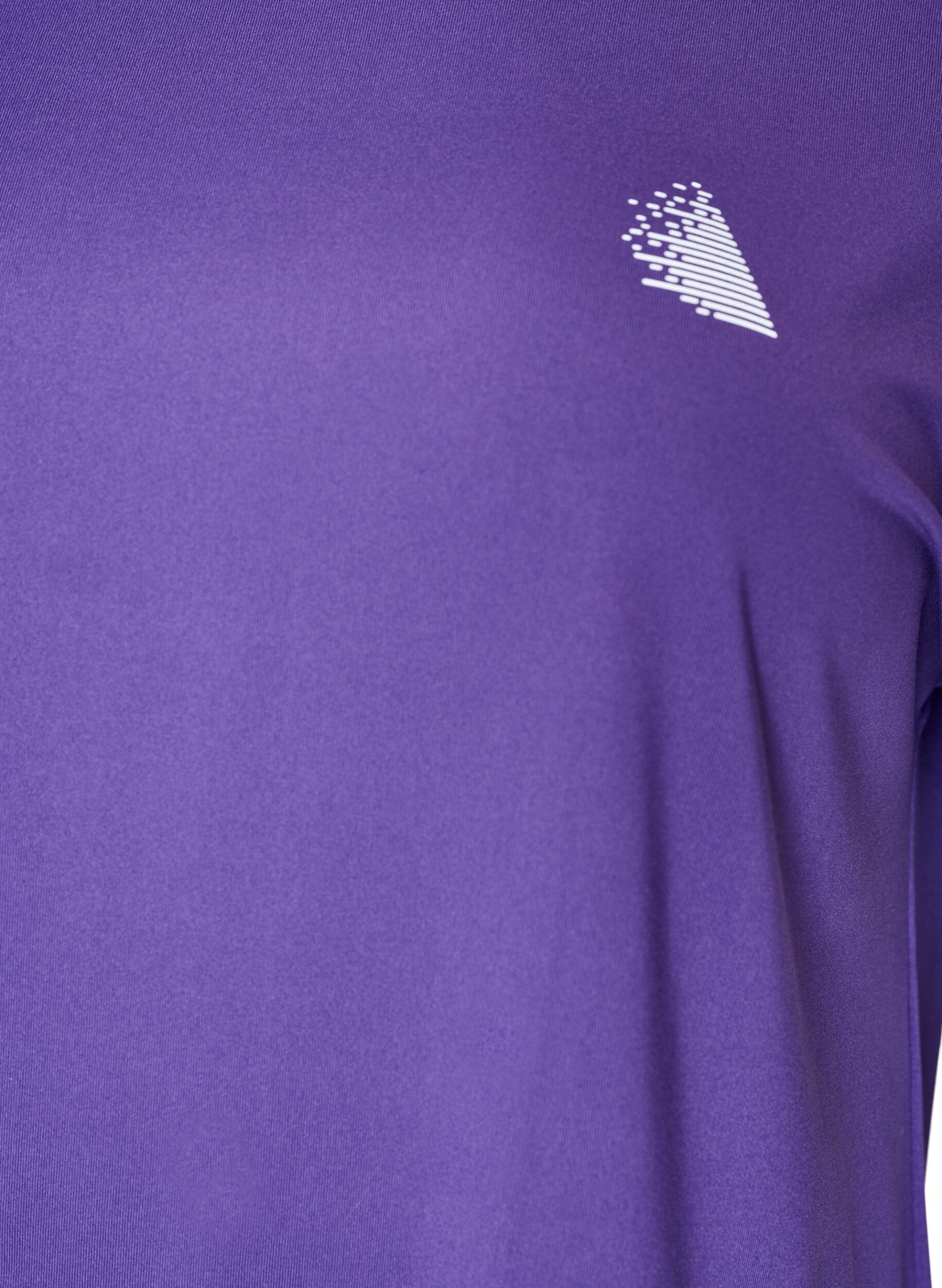 ZizziEinfarbiges Trainings-T-Shirt, Lila, Packshot image number 2
