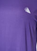 Einfarbiges Trainings-T-Shirt, Lila, Packshot image number 2