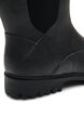 Kurze Stiefel mit weitem Schaft aus elastischem Neopren, Black, Packshot image number 4