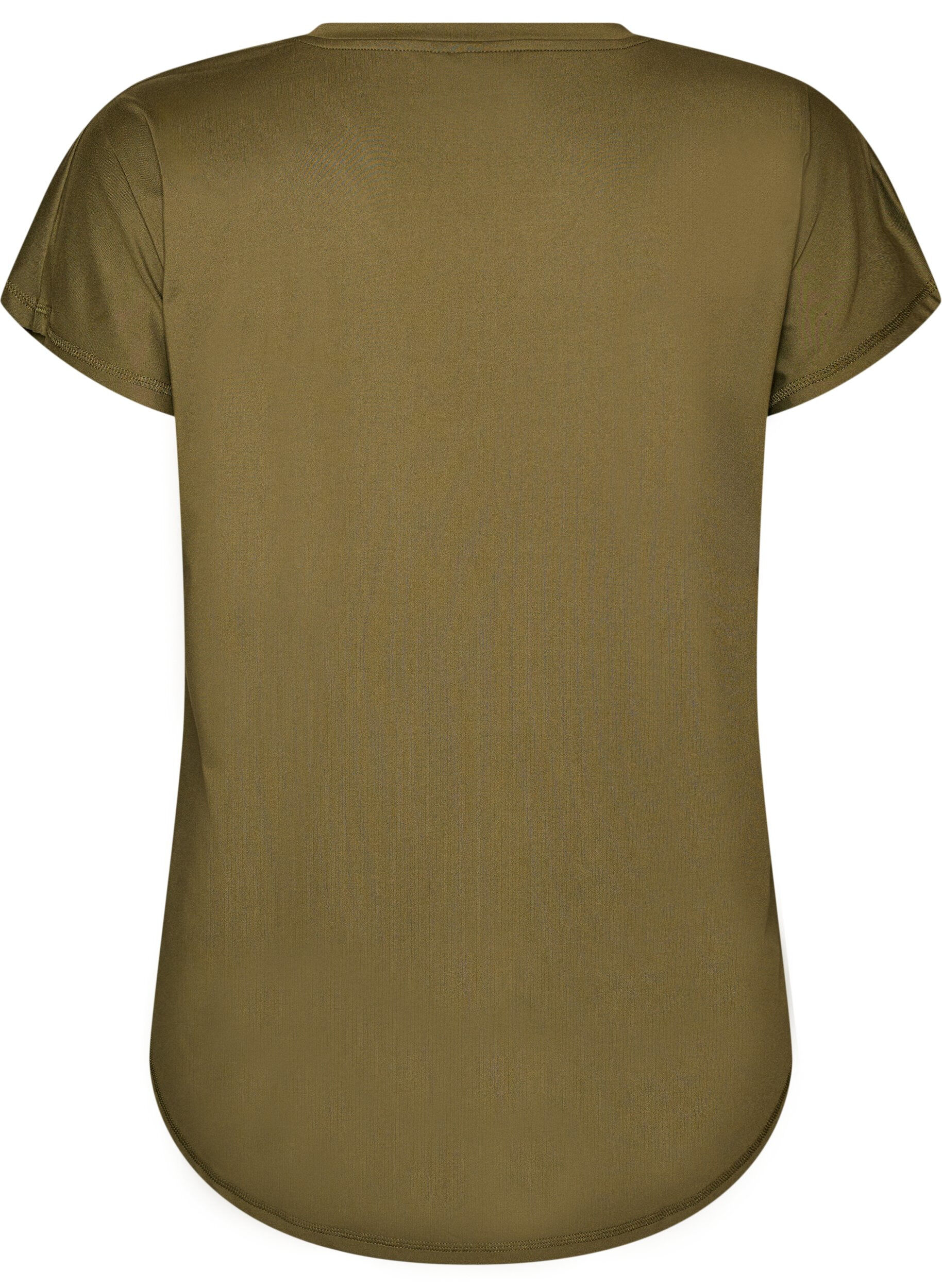 ZizziKurzarm Trainingsshirt mit V-Ausschnitt, Gr&uuml;n, Packshot image number 1