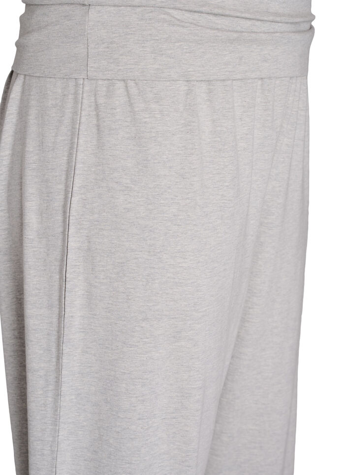 Locker geschnittene Loungehose mit breitem Bund, Grau, Packshot image number 2