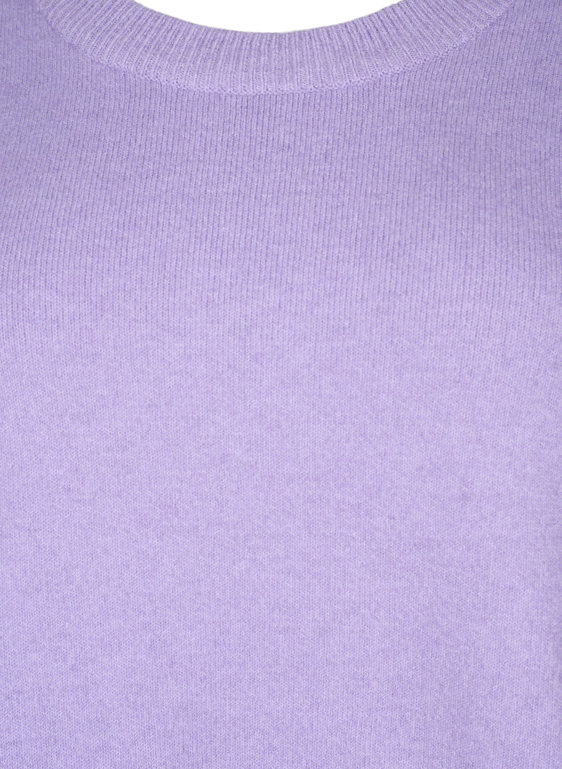 ZizziLangarmpullover mit Rundhalsausschnitt	, Bougainvillea Mel., Packshot image number 2