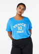T-Shirt mit Print, Blau, Model image number 0