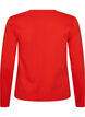 Langarm-Basic-T-Shirt mit Rundhalsausschnitt, Rot, Packshot image number 1