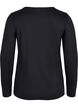 Unifarbene Basic-Bluse aus Baumwolle, Solid Black, Packshot image number 1