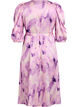 Partykleid mit kurzen &Auml;rmeln und Bindeg&uuml;rtel, Lila, Packshot image number 1