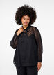 Chiffonbluse mit Pünktchenmuster, Black, Model image number 0
