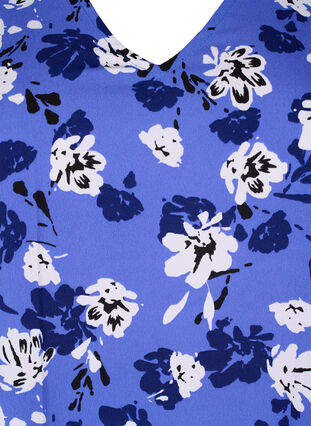 FLASH - Tunika mit V-Ausschnitt und Print, Amparo Blue Flower, Packshot image number 2