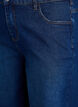 Locker sitzende Jeansshorts mit hoher Taille, Blau, Packshot image number 2