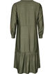 Kleid aus Viskose mit Stickerei und Stufenvolants, Gr&uuml;n, Packshot image number 1