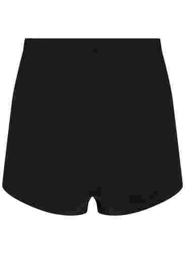 Nahtlose Shorts mit regulärem Bund, Black, Packshot image number 1