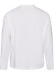 Basic T-Shirt mit langen &Auml;rmeln, Wei&szlig;, Packshot image number 1