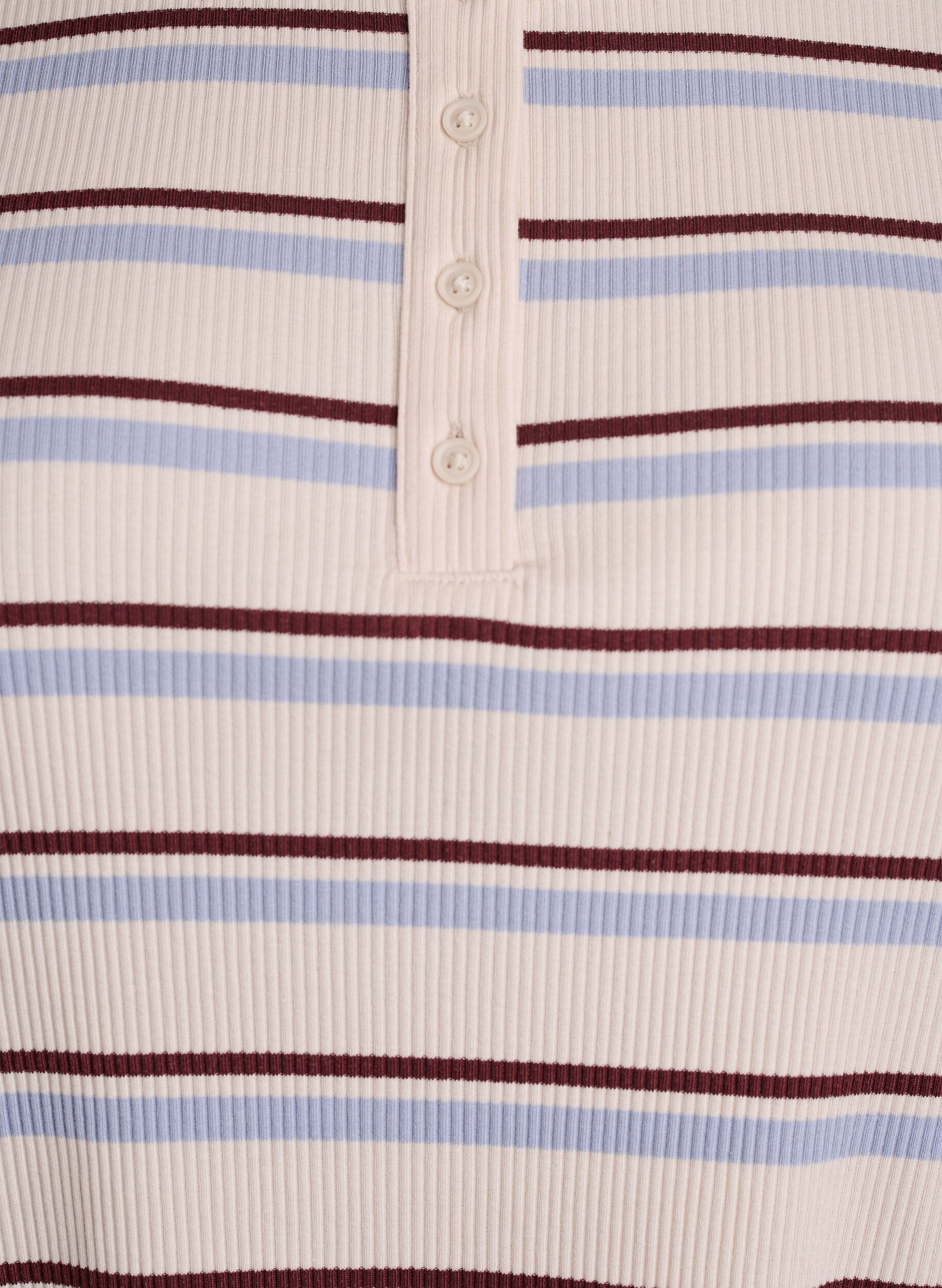 ZizziRipp-T-Shirt mit Streifen und Knopfdetail, lila, Packshot image number 2