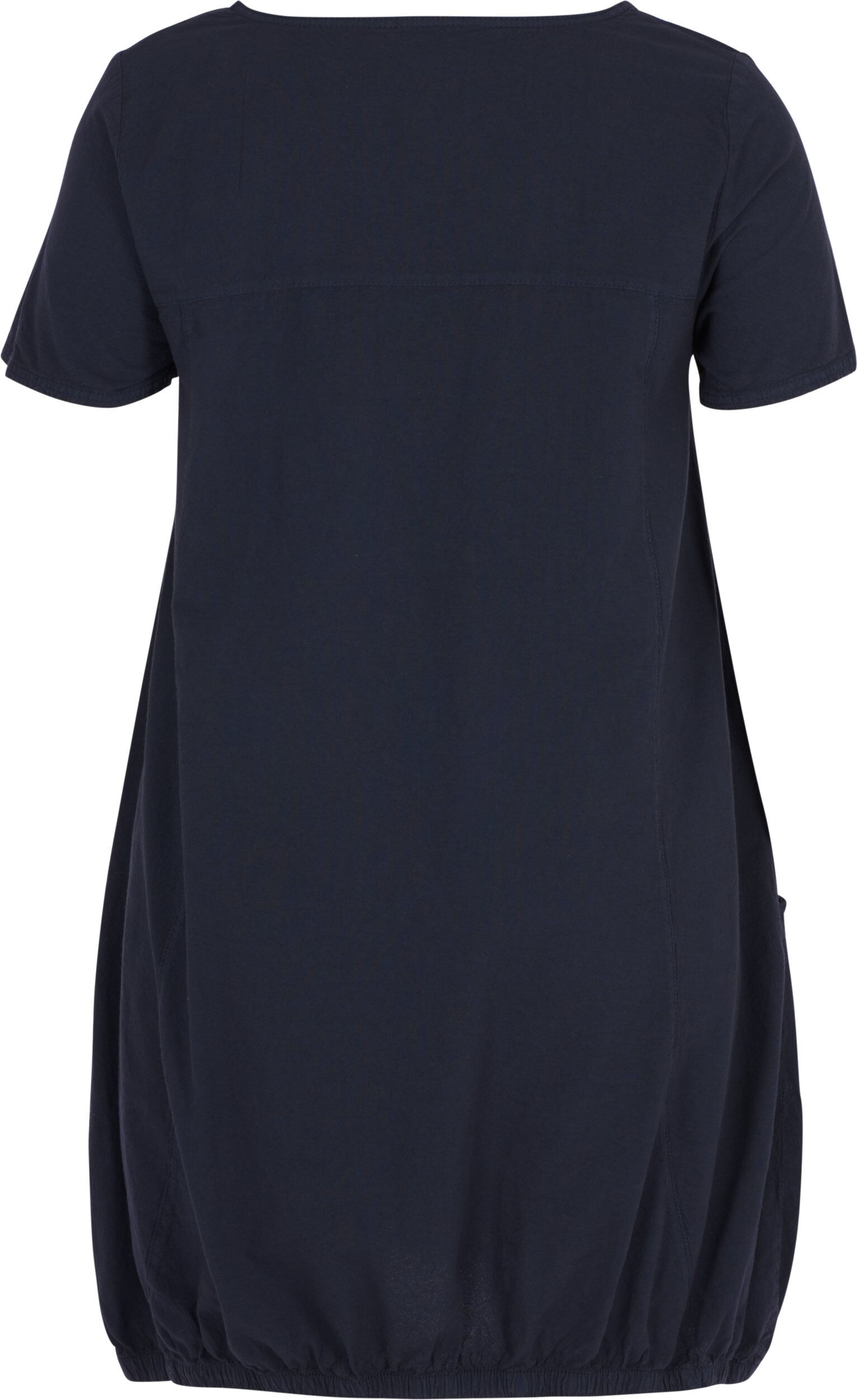 ZizziKurzarm Kleid aus Baumwolle, Blau, Packshot image number 1