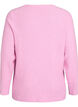 Melierte Strickbluse mit Rundhalsausschnitt, Pink, Packshot image number 1