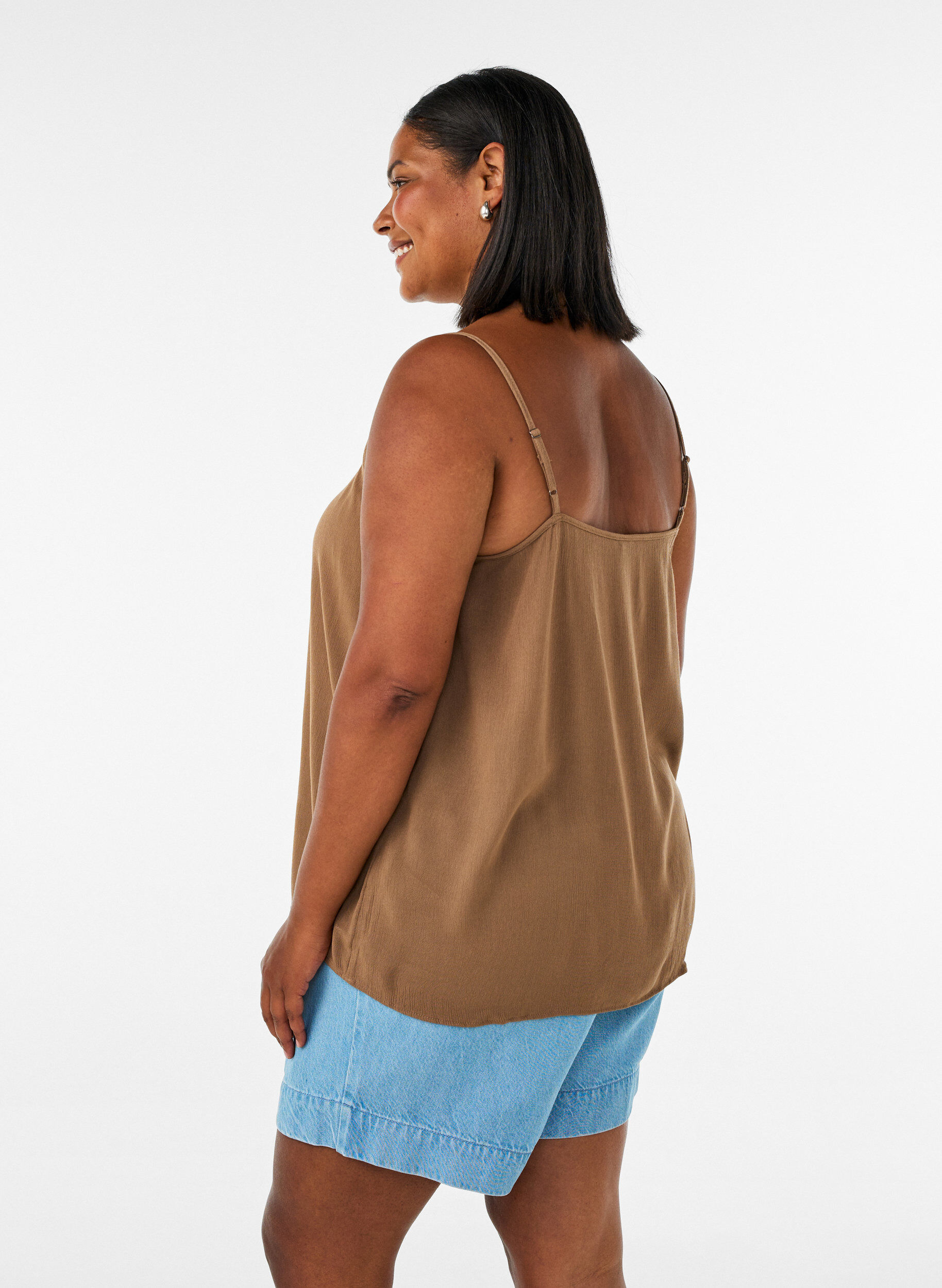 ZizziTr&auml;gertop aus Viskose, Braun, Model image number 2
