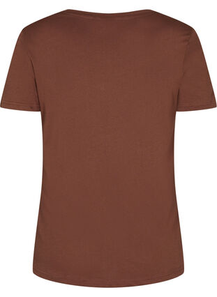 Kurzärmeliges Baumwoll-T-Shirt, Chestnut Change, Packshot image number 1