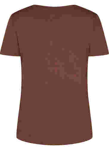 Kurzärmeliges Baumwoll-T-Shirt, Chestnut Change, Packshot image number 1