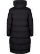 Langer Winter-Steppmantel mit Kapuze, Schwarz, Packshot image number 1