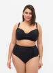 Bikini-Unterteil mit hoher Taille, Schwarz, Model image number 0