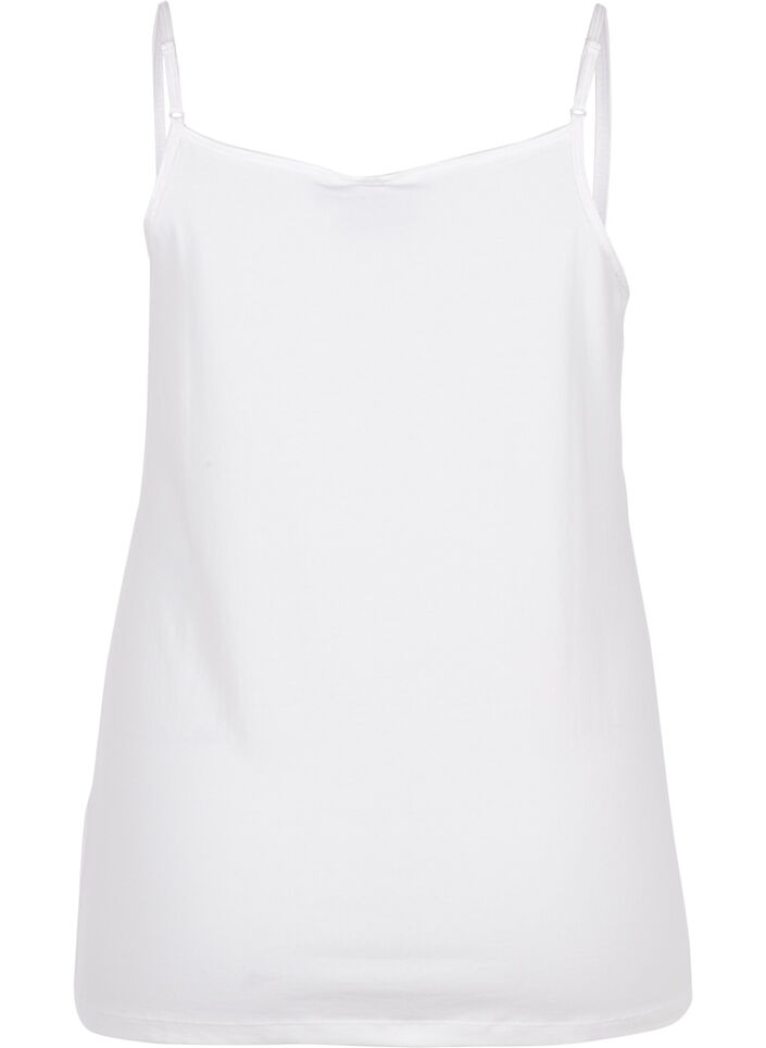 Basic Trägertop, Bright White, Packshot image number 1