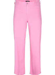 Flared Jeans mit hoher Taille, Pink, Packshot