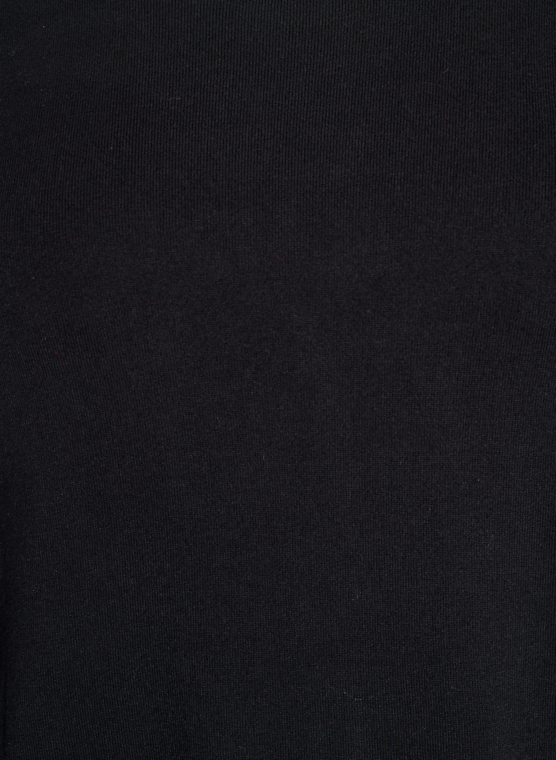 ZizziKurz&auml;rmelige Strickbluse aus Viskose, Schwarz, Packshot image number 2