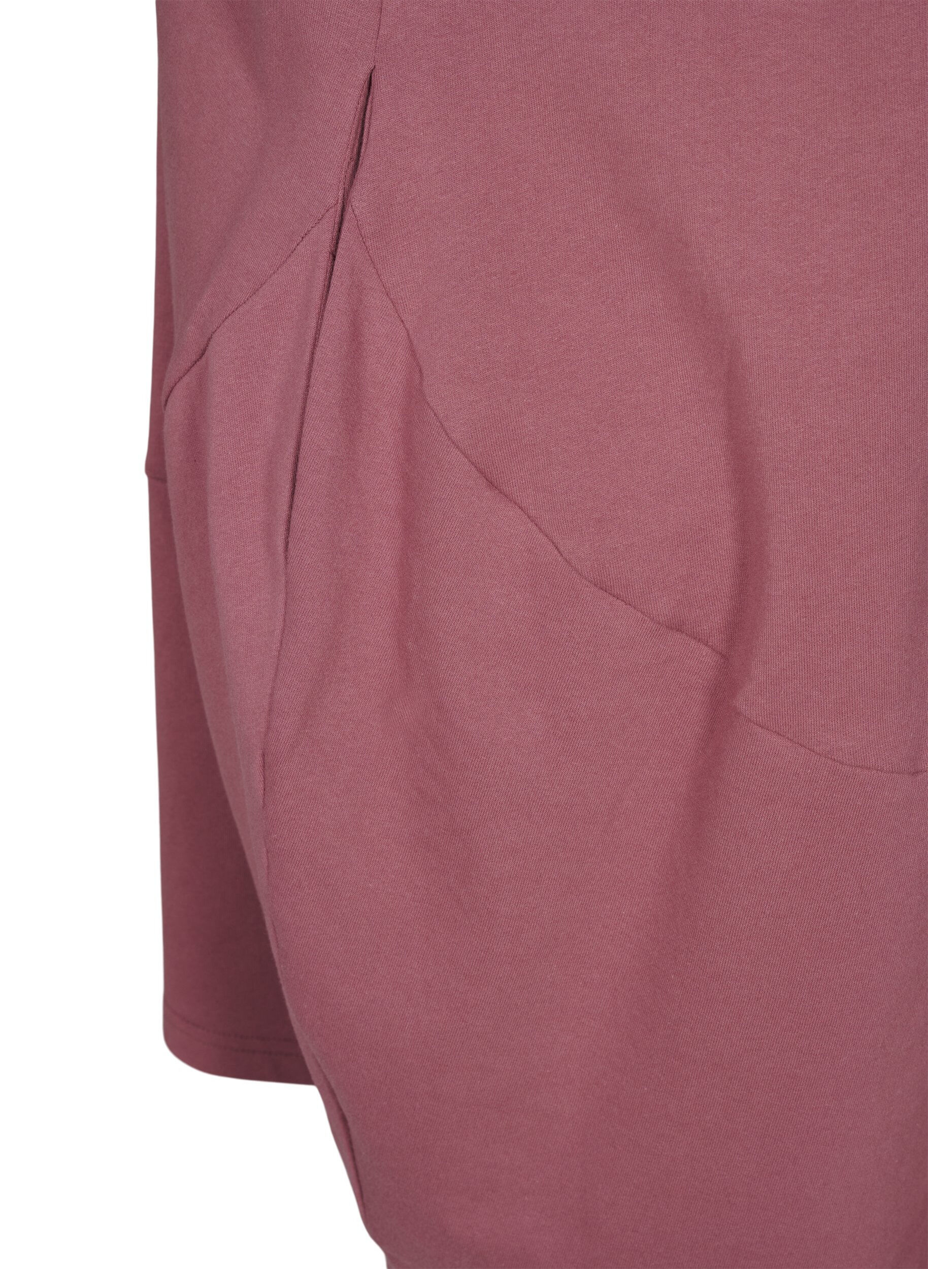 ZizziBallonkleid aus Baumwolle mit Taschen, Rot, Packshot image number 4