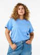 Basic-T-Shirt aus Baumwolle mit Rundhalsausschnitt, Blau, Model image number 0