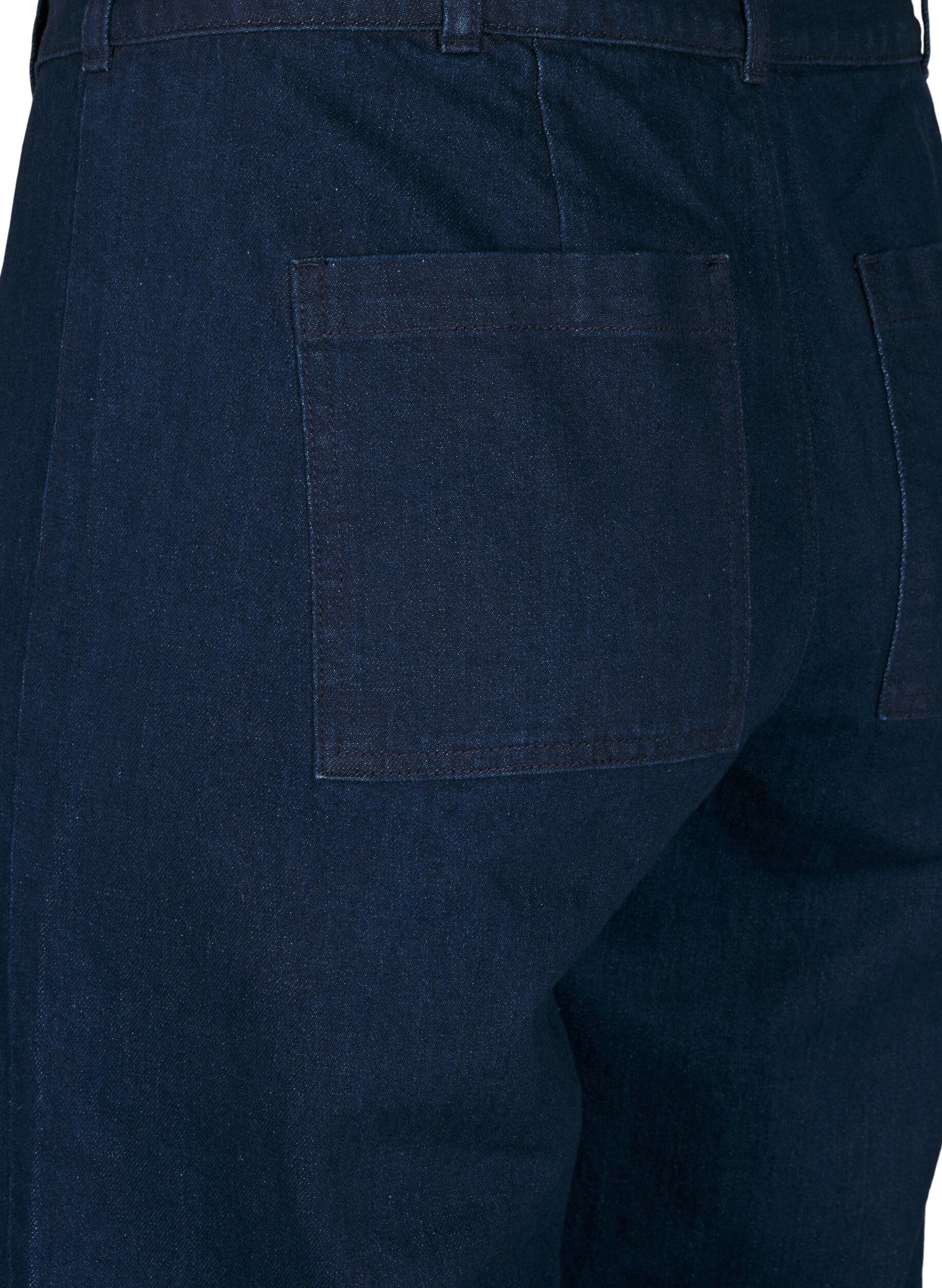 ZizziJeans mit weitem Bein und hoher Taille, Blau, Packshot image number 3