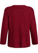 Pullover aus Rippstrick mit Zierknöpfen, Rot, Packshot image number 1