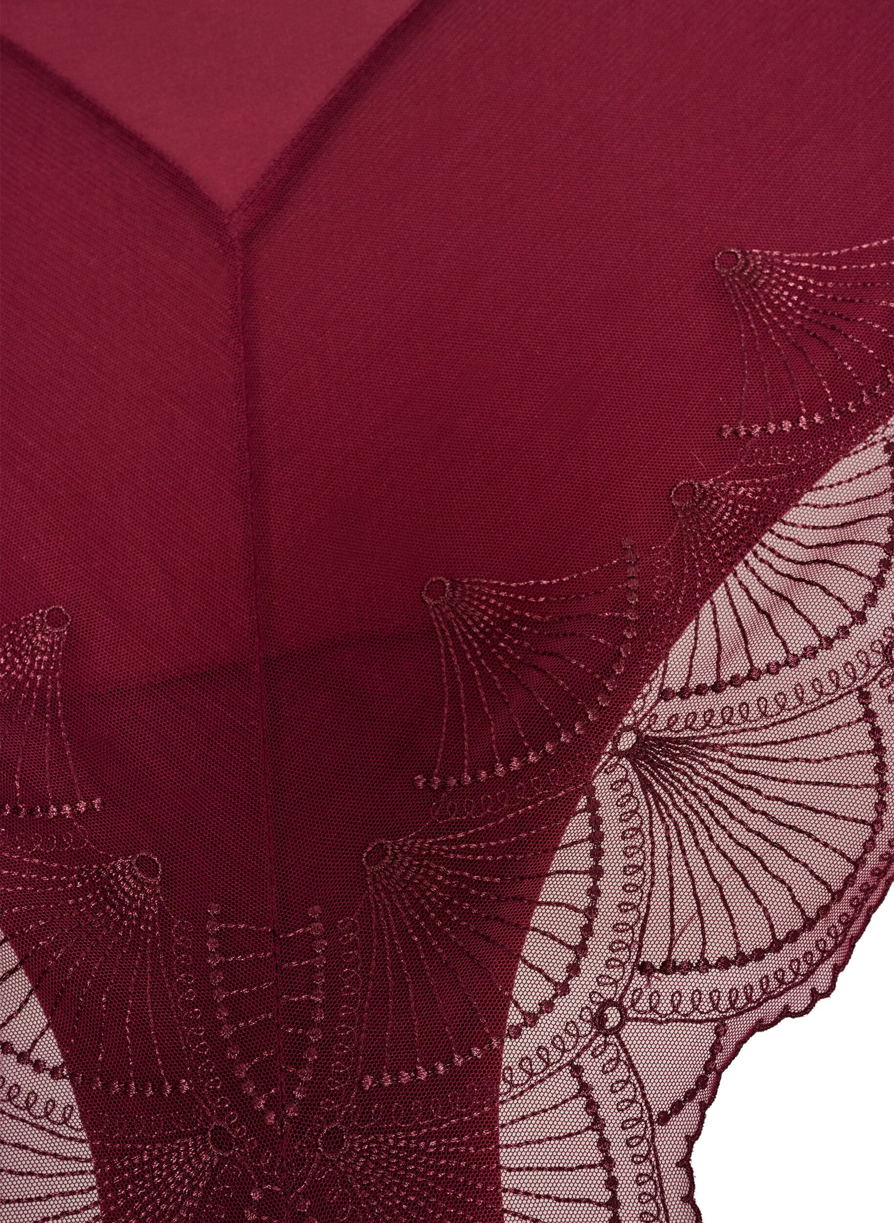 ZizziSlip mit Mesh und besticktem Spitzenbesatz, Rot, Packshot image number 2