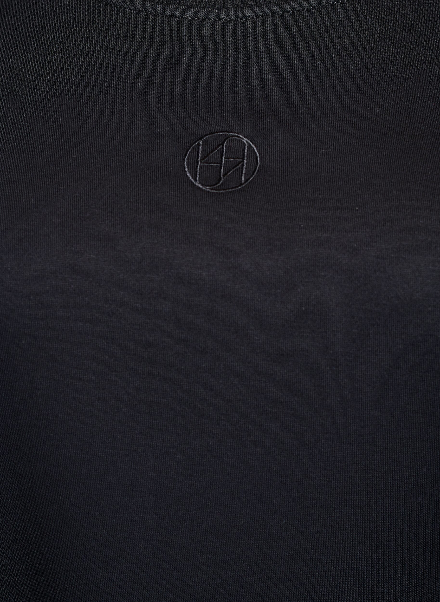 ZizziKurzes Sweatkleid mit R&uuml;schendetail, Schwarz, Packshot image number 2