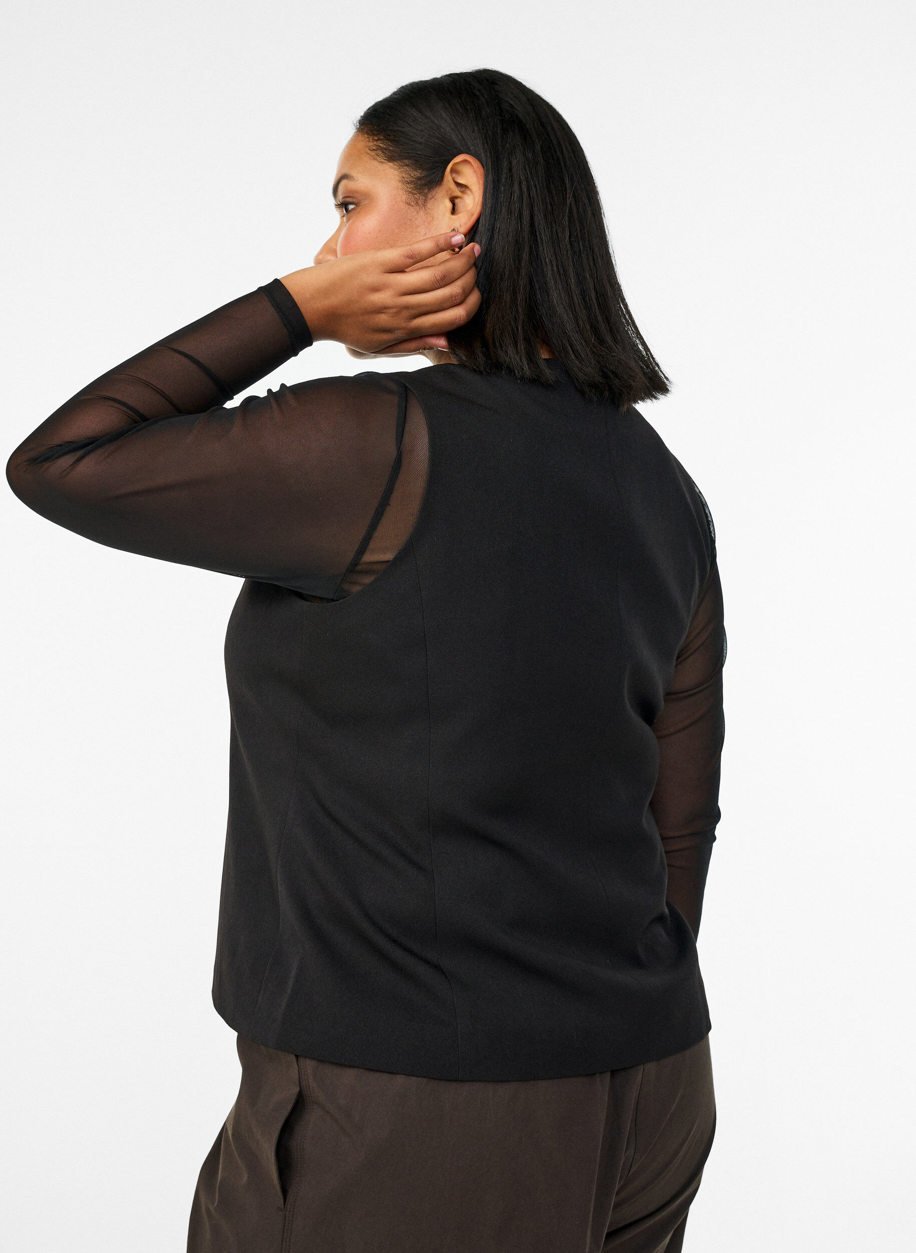 ZizziWeste mit Knopfverschluss, Schwarz, Model image number 2