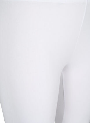Basic 3/4-Leggings aus Viskose, Bright White, Packshot image number 2