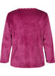 Veloursbluse mit V-Ausschnitt, Boysenberry, Packshot image number 1