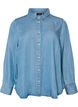 Jeanshemd aus Lyocell mit Druckkn&ouml;pfen, Blau, Packshot image number 0