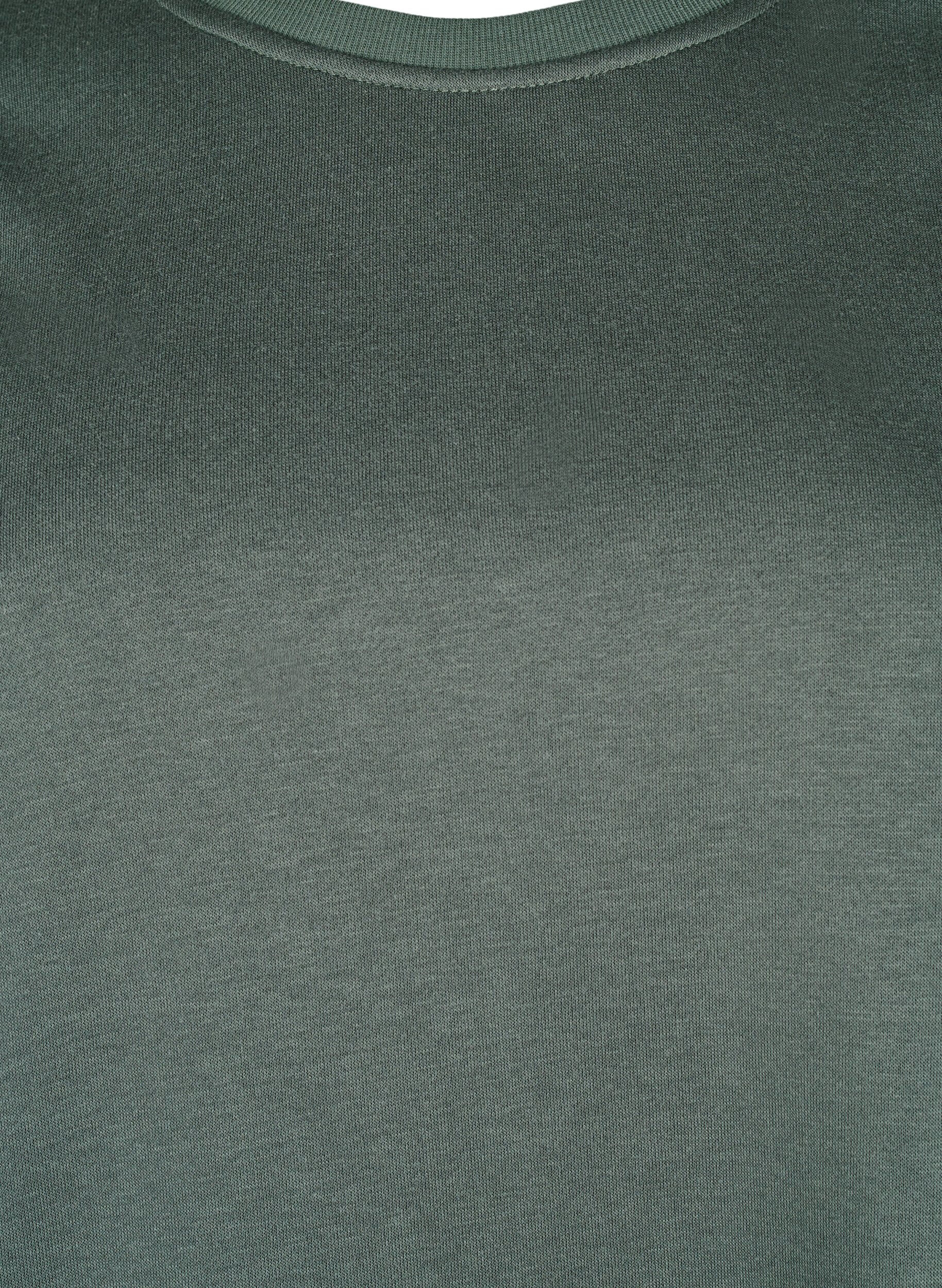 ZizziSweatshirt mit aufgestickten Cut-Outs, Thyme, Packshot image number 2