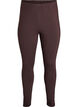 Gef&uuml;tterte Baumwollleggings, Braun, Packshot image number 0