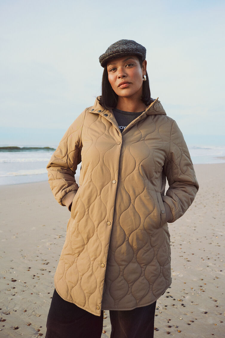 Gesteppte Jacke mit Details, , Model