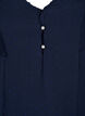 Bluse mit gepunkteter Struktur und kurzen Ärmeln, Navy Blazer, Packshot image number 2