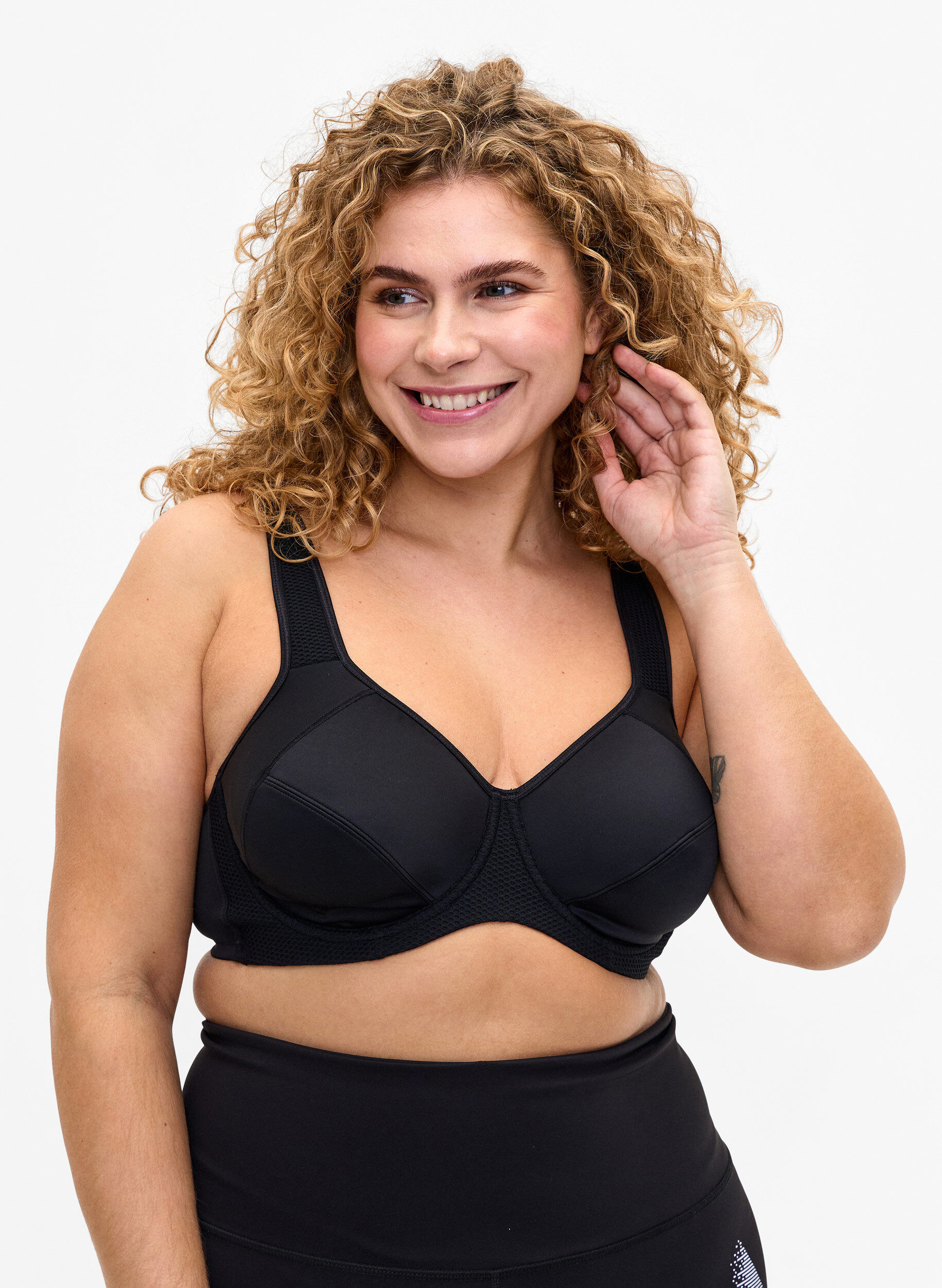 CORE, HIGH SUPPORT WIRE BRA &ndash; Sport-BH mit B&uuml;gel, Schwarz, Model