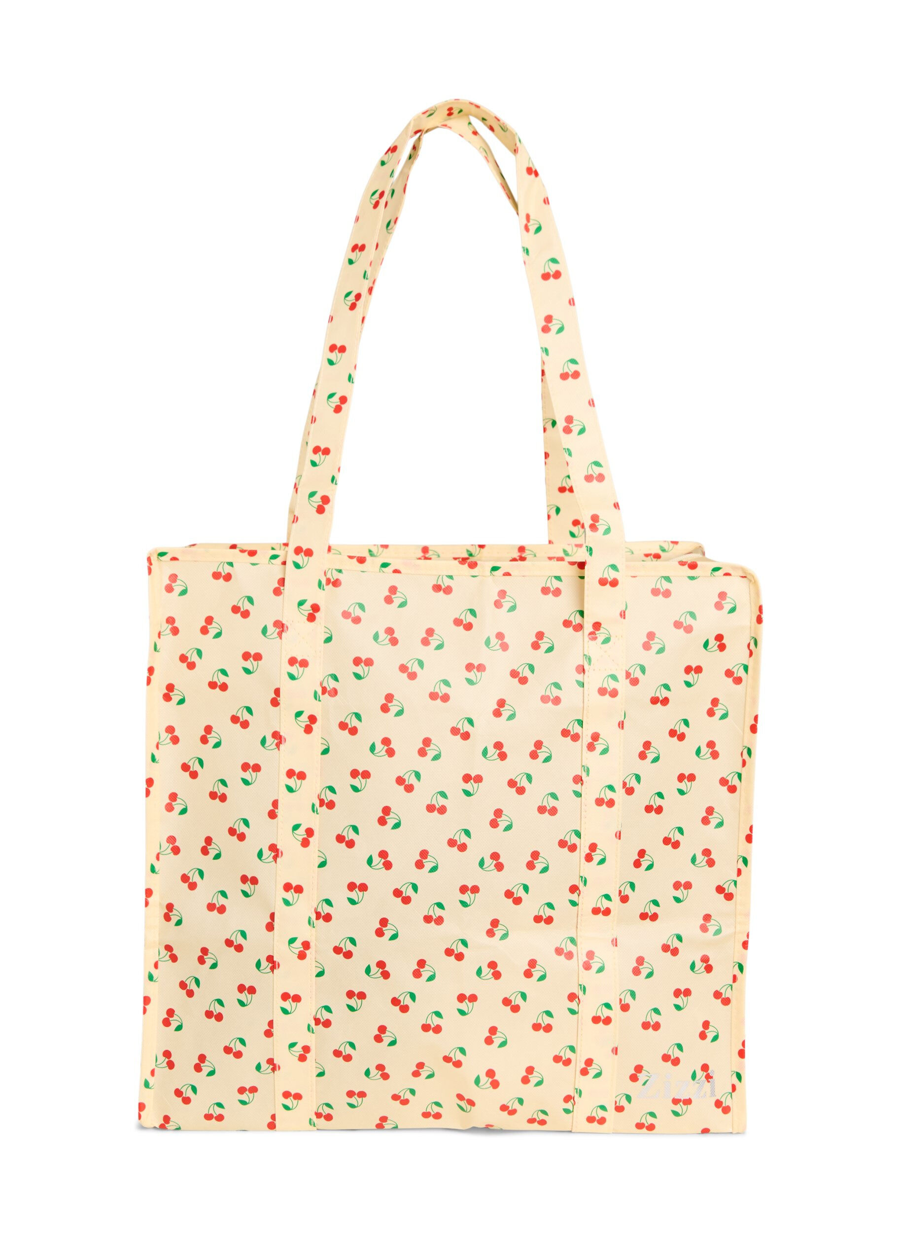 ZizziEinkaufstasche mit Rei&szlig;verschluss, Gelb, Packshot image number 1