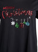 Weihnachts-T-Shirt aus Bio-Baumwolle, Schwarz, Packshot image number 2