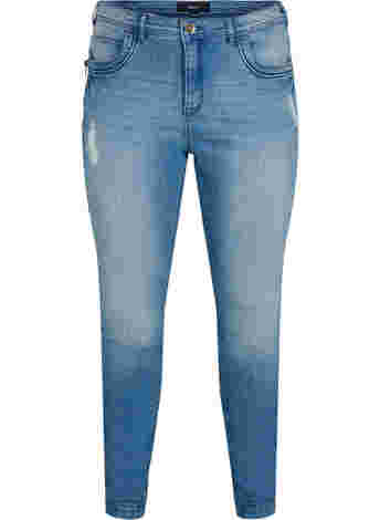 Super Slim Amy Jeans mit Schlitz und Knöpfen